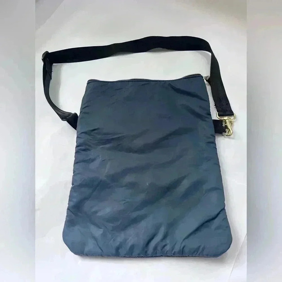 USA FARIS NAVY BLUE ORANGE FOLDOVER MESSENGER BAG - Picture 2 of 8